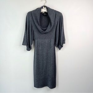 It’s Our Time grey sweater dress cowl neck turtleneck Sz S